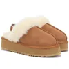 Designer Women Uggly in pelle Stivali da neve Braccia comoda Australia Bootie in pelle scamosciata in pelle di pecora corta mini fiocco kaki nero rosa blu scuro sneaker uggity all'aperto