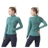 lu-01 Yoga definir Jaqueta Mulheres Definir Treino Esporte Casaco Fitness Jaqueta de inverno Esportes Secagem Rápida Activewear Top Sólido Zip Up Moletom Sportwear Venda Quente