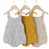 Rompers Baby Bodysuits herfst geboren jongens meisjes body tops katoen gebreide baby jumpsuits kleding 0-24 maanden peuter kostuums 230811