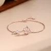 Netizens S925 STERLING LINS LINS Style Sweetheart Cat Cat Claw Collier Bracelet pour l'oreille de collier