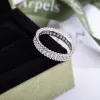 marca di moda gioielli donne donne lussuosa moda classico gioiello anello diamantato 18k git -dono argento per matrimoni rosa gold anello coppia premium