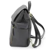 회색의 찰리 기저귀 가방, 조절 가능한 스트랩이있는 컨버터블 배낭