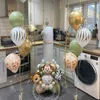 Dekoracja dzikie balony zwierząt ustawione z balonem liczbowym dla dzieci w dżungli leśne dekoracje urodzinowe