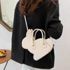 Evening Bags Cute Cartoon Rabbit Shape Small Shoulder Bag Pink White Leather Crossbody Bag For Girls Purse Long Strap Messenger Bag 230811