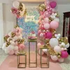 Other Event Party Supplies Rose Gold Balloon Garland White Ballon Arch Metal Chrome Balloons for Birthday Baby Shower Bridal Wedding Decoration 230812
