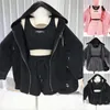 Dames tracksuits dames chique sportpak vrouwelijk 2023 herfst casual zip hoodie jas jas vest shorts driedelige set solid