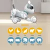 ENCRERNRC ANALMENTRO Voice Dog Dog Falando Smart RC Robot Early Education Toys Imitando vários sons de animais LED LUZES ROBOT ROBOT PET 230811