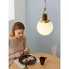 Pendant Lamps Nordic Single Glass Lights Bar Bedroom Bedside Lamp Post-modern Minimalist Dining Room Restaurant Kitchen Hanging