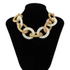 Chaines 2023 Collier de chaîne en acrylique exagéré Big Chunky pour femmes Hip Hop Gothic Choker Neck Accessoires bijoux