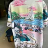 Camisas de vestido masculinas Racing Print Full Casablanca Camise