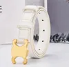 Luxury Fashion Designer Belt Women Men Gold Buckle Leather Belts Girdle Decoration With Skirt Versatile Ceintures Wide 2.5cm Thin Waistband 650L