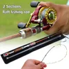 Boat Fishing Rods Sougayilang Raft Fishing Rod Alloy 2 Sections Adjustable Length Telescopic Fishing Pole Portable Boat Fishing Rod 230812