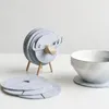 Table Runner 12pcs Creative Sheep Forme Course-Coasters Isolation en laine et pad Bureau Home Office Artisanat décoratif