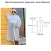 Reutilisable Eva Hooded Rain Mabinet Unisexe Imperpose Poncho Long Affiche Poncho Poncho Randonnée extérieure Camping Transparent Rainquette Transparent Fashion Portable Vaintes de pluie W0025