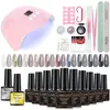 Set di manicure completo: smalto gel, kit acrilico, lampada per unghie a LED UV di più!