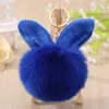 Tornari percorsi Nuovo Fashion Pompom Rabbit Earring Furx Furx Ball Cine Keychain Key Rings Gioielli Creative Creative Car Pendant Charms Charms Gioielli regalo