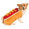 Divertente costumi di Halloween per cani cucciolo di abbigliamento per animali domestici Design Hot Dog Abbigliamento per animali domestici abiti da festa per gatti abiti da costume HKD230812