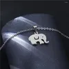 Collane a ciondolo Collana elefante della moda per donne 2023 pizzo in acciaio inossidabile SS125