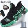 Dress Shoes Work Sneakers Steel Toe Shoes Men Safety PunctureProof Fashion Indestructible Footwear Security 230811
