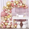 Andra evenemangsfest levererar retro rosa guld ballong garland arch kit bröllop födelsedag ballon 1: a dekoration barn baby shower latex baloons 230812