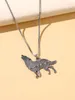 Colliers pendants Collier à charme de loup pour femmes hommes punk