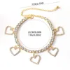 Personlig Fashion Beach Vacation Versatile Rhinestone Love Trend New Hot Selling Feet Chain Footwear Accessories for Women