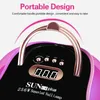 Nail Dryers UV LED Nail Lamp Gel Nail Light for UV Gel Nail Polish 57LED UV Dryer with 4 Timers Professional for Nail Art Home Salon 230811