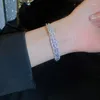 Bracelet à double couche à eau à eau zircon bracelet avec une pièce à main polyvalente personnalisée de style avancé élégant M1320