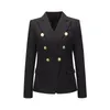 Women's Suits Jacket Autumn And Winter Small Suit Fashion Short Section Double-breasted Cost For Women