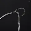 Choker Classic Micro Tennis Ins Necklace Lced Out CZ Chain Nice Bling Clasp Hip Hop For Men Women Gift