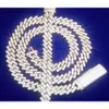 Jóias de jóias personalizadas 10mm Passe o teste de diamante Diamond Moissanite Diamond Sterling Sier Hip Hop Chain para homem