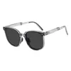 P28009 Folding glasses for men and women UV protection sunglasses mesh red high-end polarized sun visors