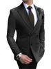 Men's Suits Black 2pcs Closure Collar Business Bridegroom Coat Wedding Groomsmen Tuxedos(Jacket Pants)Custom Made Men Set