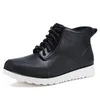 Boots Boots Lace-Up Boots Rain Boots Men في الهواء الطلق غير القابل للماء.