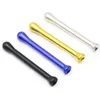 Mini Aluminum Steel Pipe Alloy Snuff Straw Sniffer Snorter Nasal Smoking Snuffer Nasal Device Metal Tube Sinking Accessories