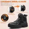 Botas de seguridad hombres trabajan zapatillas indestructibles zapatos de acero punta protectora antisames antisamonado 230812