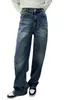 Projektant dżinsów damskich Nanyou Denim Decover CE Arc de Triomphe Metal Talle TALIST Łańcuch High Loose Fit Women DQL9