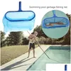 Accessori piscina 1pc nuoto Saage net foglia spazzatura fine maglia skimmer skimmer pulizia rifornimento pulito 220622 drop dhmeb