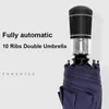 Umbrellas JBTP Luxury Big Windproof Rain For Men Wind Resistant Folding Automatic Umbrella Women Black Coating 10K Parasol