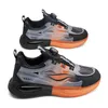 Chaussures de course Plaque-formes baskets Designer Men Plateforme noire blanc rose brun marron Tainers Sport Sneakers Taille 39-44