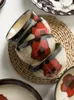 Płyty w stylu chiński ręcznie malowany kolor kreatywny miski Zestaw naczyń stołowych Seria Kwiat Seria Naczynia i zestawy ceramiczne zastawa stołowa
