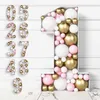 Decorazione 73/93 cm Numero Cornice per palloncini Compleanno Scatola di riempimento per palloncini Decorazioni di compleanno Decorazioni per matrimoni per anniversari per bambini