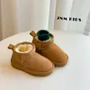 Sneakers Children's snow boots 2023 winter boys' and girls' plush thickened versatile cotton shoes R230811