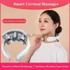 振動首のマッセガー充電可能低周波パルス子宮頸部マッサージスマート電気ネックマッサージャーホットコンプレスマッサージHKD230812