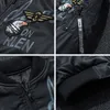 Мужские куртки зимние бомбардировщики мужская военная пилотная куртка мода двойная боковая ношение мотоциклетная куртка осень молодежь мужская одежда карман 230811
