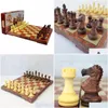 체스 게임 국제 체커 접기 마그네틱 고급 목재 WPC 곡물 보드 게임 영어 버전 m/l/xlsizes 드롭 배달 s dhsch