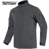 Vestes pour hommes tacvasen toison chaude veste doublée veste tactique masculine veste imperméable softhell couches de randonnée extérieure hors-vent 230811