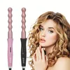 Professional Wand Curling Iron with Rotatable Power Cord and Constant Temperature - Perfect for Hair Care and Hairdressing - Includes Glove and Clips
