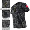 Vestes de course Mege Men Tactical Camouflage Multicam T-shirt à séchage rapide Camo Camo Camo Sheeve Cycling Shirt Hunting