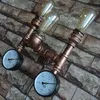 Lampada a parete 3 Testa Nordic American Industrial Lampade industriali Vintage Tuba di acqua SCONCI CAMERA CAMERA LIGHTER DECORAZIONE DELL'ILLECAZIONE E27